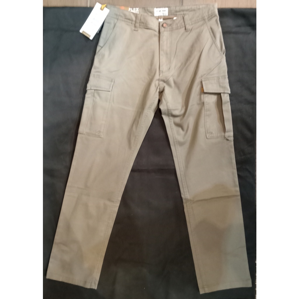 M.GEE Celana Cargo Panjang pria M.GEE Original Greg C010 Light Olive
