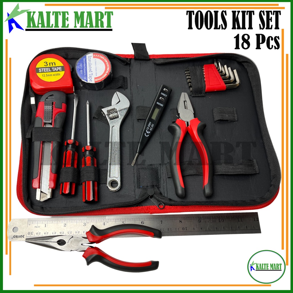 Toolset Pekakas Toolkit Set Pekakas Listrik Hand Tools Set ToolBox Listrik