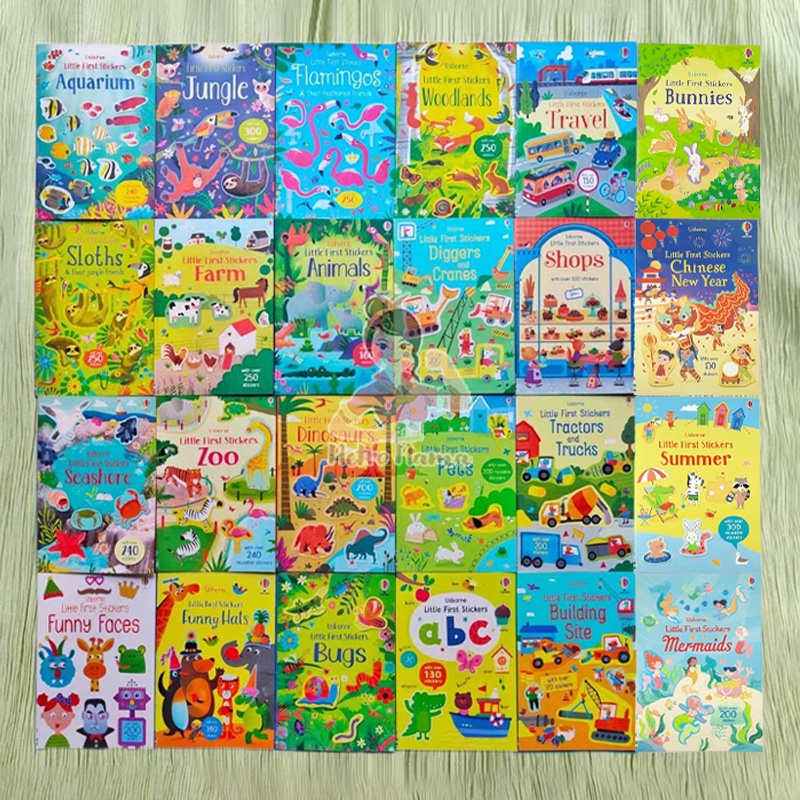 Buku Stiker Ketrampilan Anak Usborne Little First Stickers Book