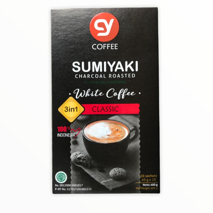 

Charcoal Cy Sumiyaki Charcoal Roasted White Coffee Classic 3In1