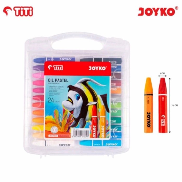 

Pastel Krayon Minyak Joyko Titi Oil Pastel Op-24S 24 Warna Colors
