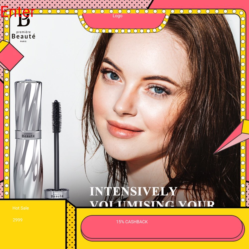 [BPOM] Premiere Beaute Reshape Bushy Volum Maskara Mascara Curled waterproof Lash Waterproof Mascara