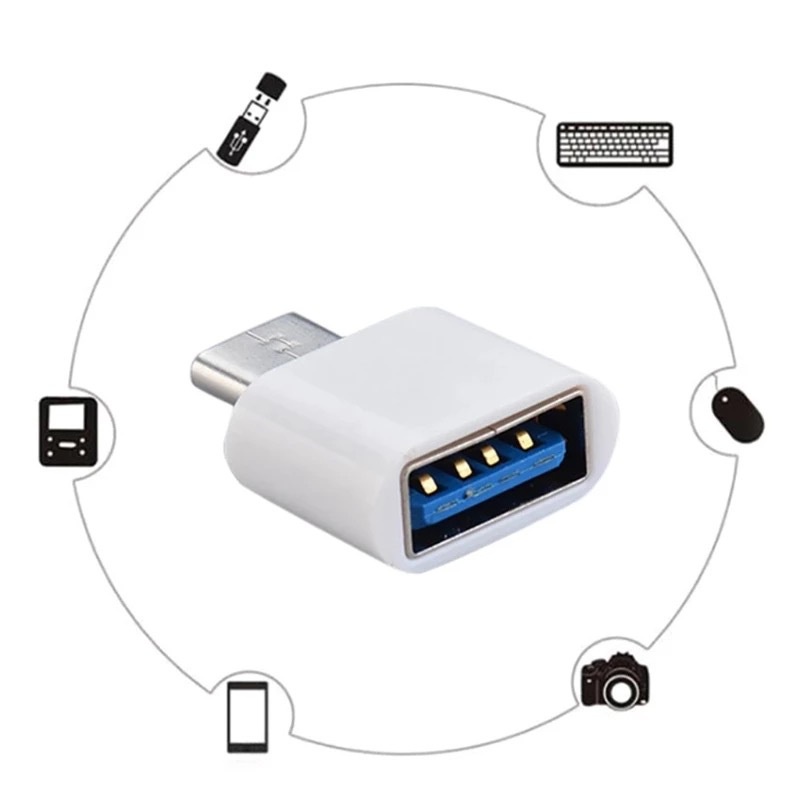 OTG MINI PERSEGI Usb Type C Port Konektor Non Cable USB Murah AH012 - ACS