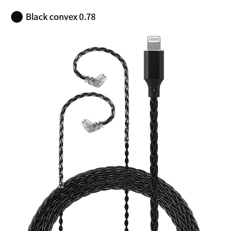 Jcally LT8 Kabel Upgrade Petir 4helai 5N Kawat OFC Tembaga Bebas Oksigen Untuk QDC KZ ZS10 Pro X CCA HM20