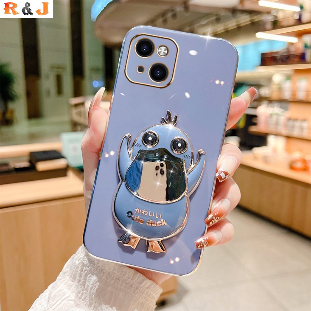 Soft Case Silikon Desain Bebek Untuk iPhone 6 6S Plus 7 8 Plus XS Max XR 11 Pro Max SE 2020