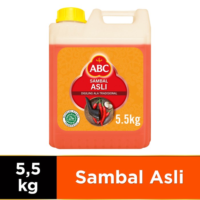 

Asa Abc Saus Sambal Asli Jerigen 5.5 Kg