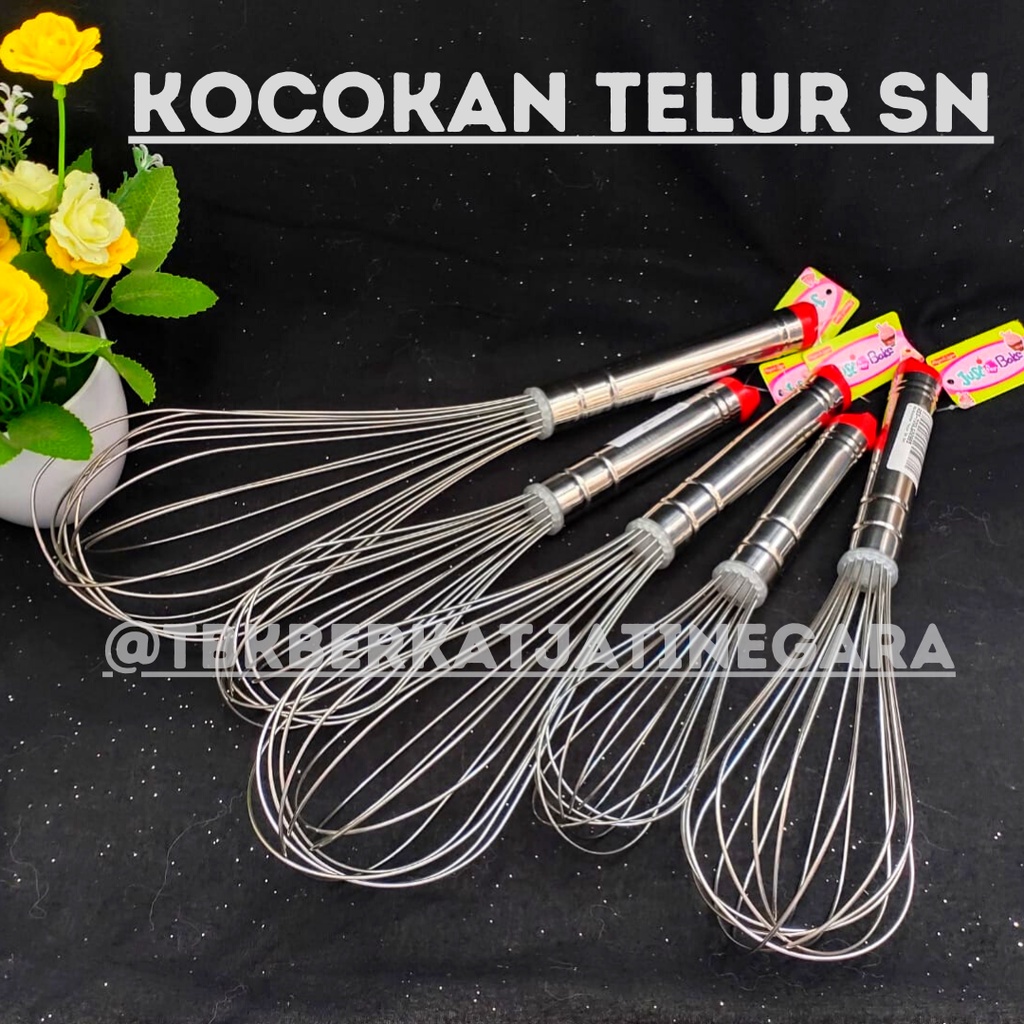 KOCOKAN TELUR STAINLESS 28 CM/ PENGOCOKAN TELUR TANGAN / PCS