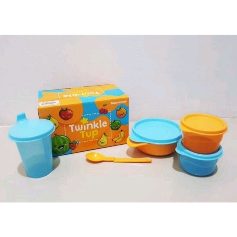 peralatan makan bayi Tupperware (twinkle tup baby meal set)