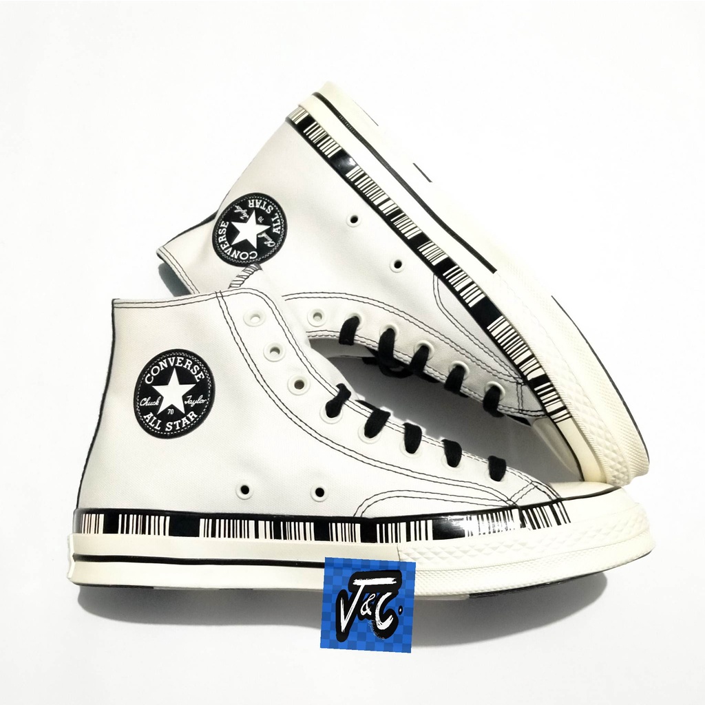 Converse Chuck 70 70s Future Utility Barcode Print Vintage White Hi