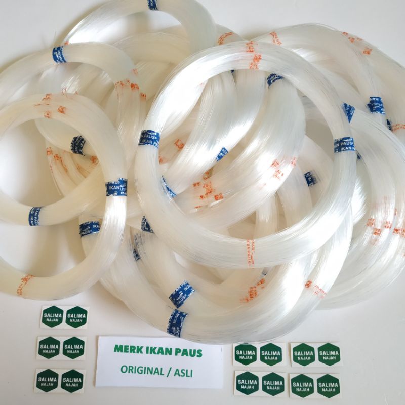 Benang Tali Senar Kenur IKAN PAUS Asli. Senar Pancing gelang tas murah