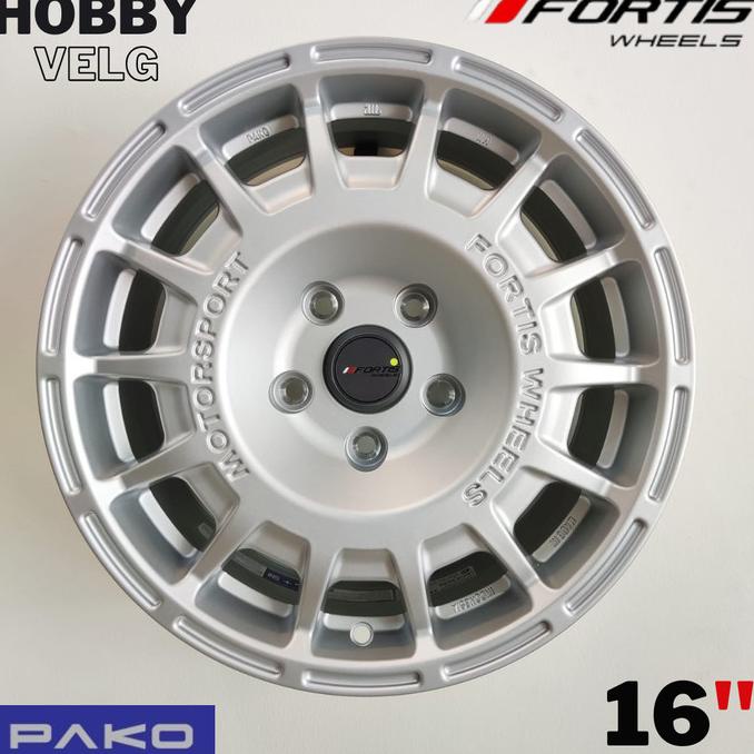 VELG FORTIS WHEELS BY PAKO PRW 16 R16 x 7 5H 114,3 ET 38 MATTE SILVER