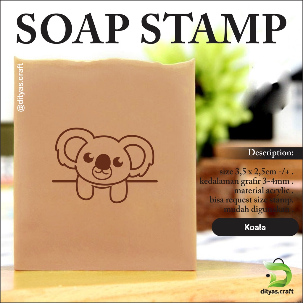 

soap stamp / stempel sabun / code koala