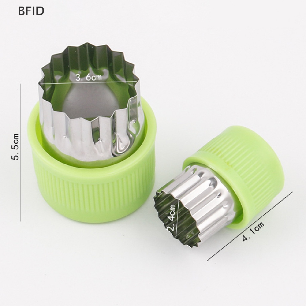 [BFID] 9pcs Cetakan Pring Biskuit Stainless Steel Cetakan Embos Bentuk Buah Sayur [ID]