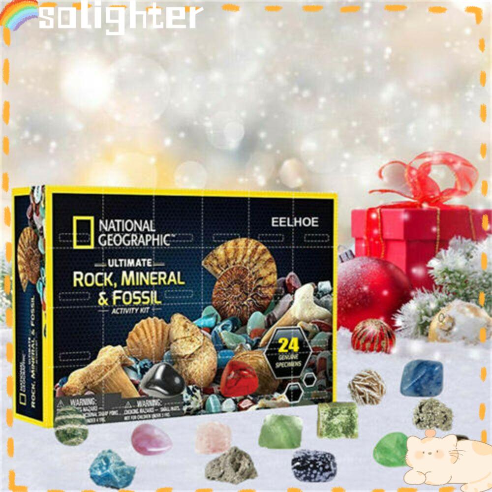 Solighter Mineral|Stone Kit Novel Rock Countdown Kalender Adven