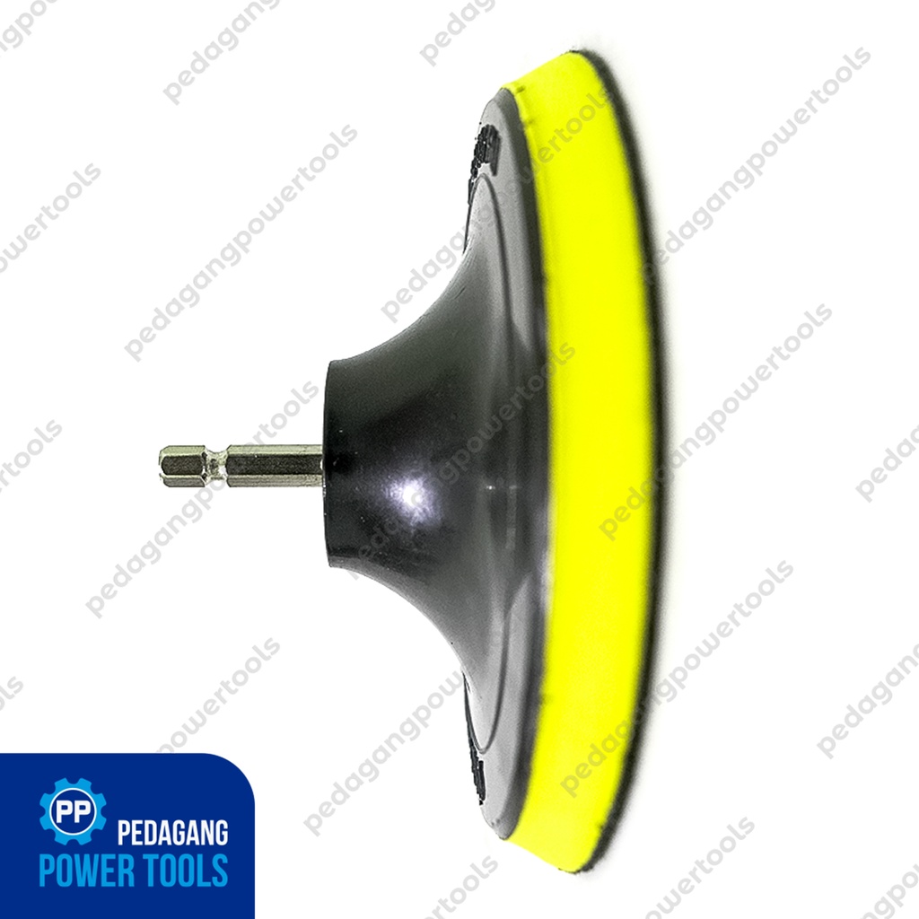 IKURA SET 5&quot; TATAKAN VELCRO PEREKAT POLES GERINDA ADAPTOR MESIN BOR