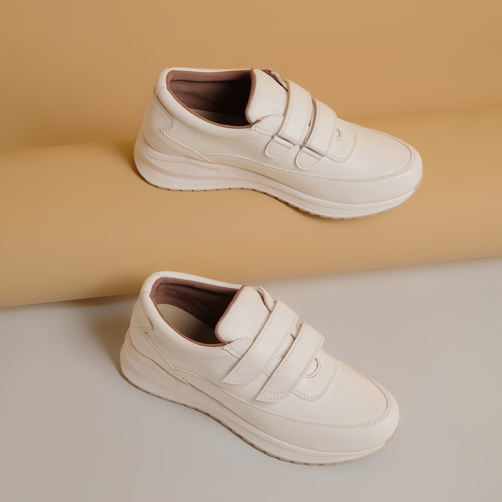 ASUKA OCEAN ORIGINAL x NAEERA Sepatu Sneakers Putih Abu-Abu Navy Wanita Kets Casual Cewek Kuliah Hangout Jalan Santai Main Nongkrong Sneaker Remaja Dewasa Fashion Sport White Shoes Premium Footwear OOTD Model Kasual Gaya  Kekinian Terbaru Modis Branded