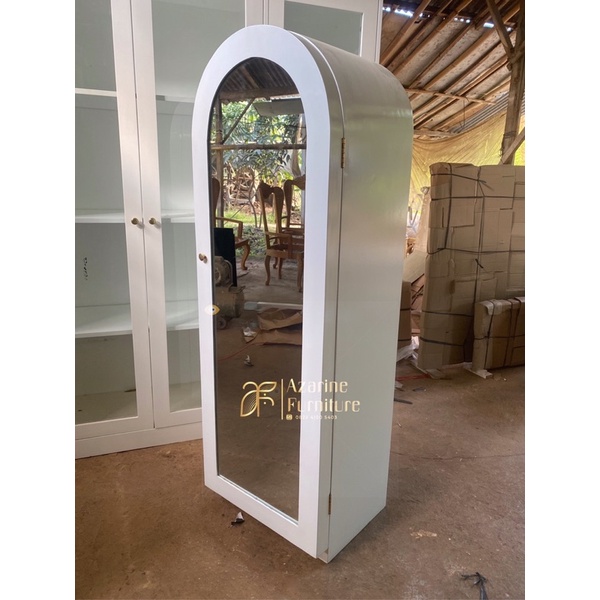 ALMARI HIJAB GANTUNG DUCO PUTIH / LEMARI HIJAB MODERN