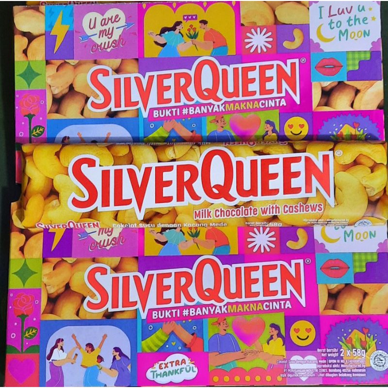 

SPESIAL VALENTINE ❤ Silver Queen Cashew 58gr coklat Silverqueen mete mede