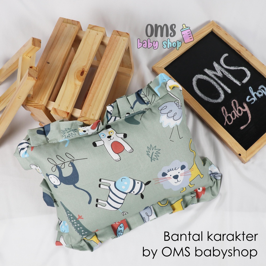 OMS BABYSHOP! Bantal Bayi PREMIUM QUALITY full cotton termurah! Bantal Bayi Karakter Anti Kempes