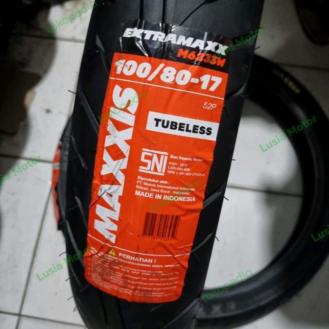 Maxxis Extramaxx 100/80-17 - Ban Tubeless Maxxis Extramaxx