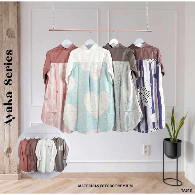 Atasan Tunik Viral Toyobo Printing by Malakai