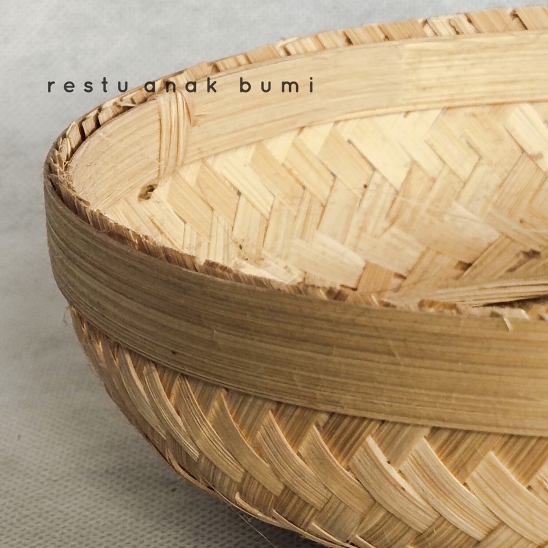 

(B105) Mangkok Bambu Bulat d.20cm/Hadiah/Lamaran/Parcel Lebaran/Natal/Acara/Catering/Souvenir/Wadah Serbaguna/Basket/Craft/Fruit Box/Sembako/Teh/Gula/Beras/Telur/Seserahan/Kado/Gift/Hampers/Hantaran/Makanan/Minuman/Keranjang Buah