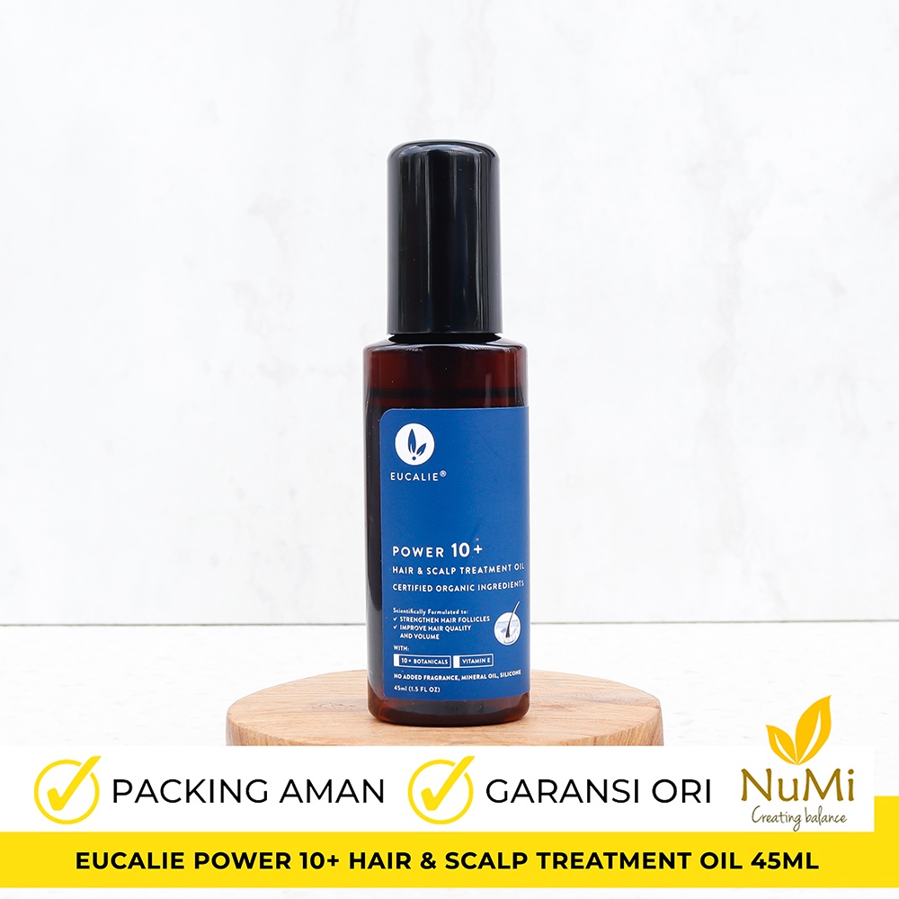 45ML POWER 10 Organic HAIR and SCALP TREATMENT OIL anti rontok EUC0016 - EUCALIE