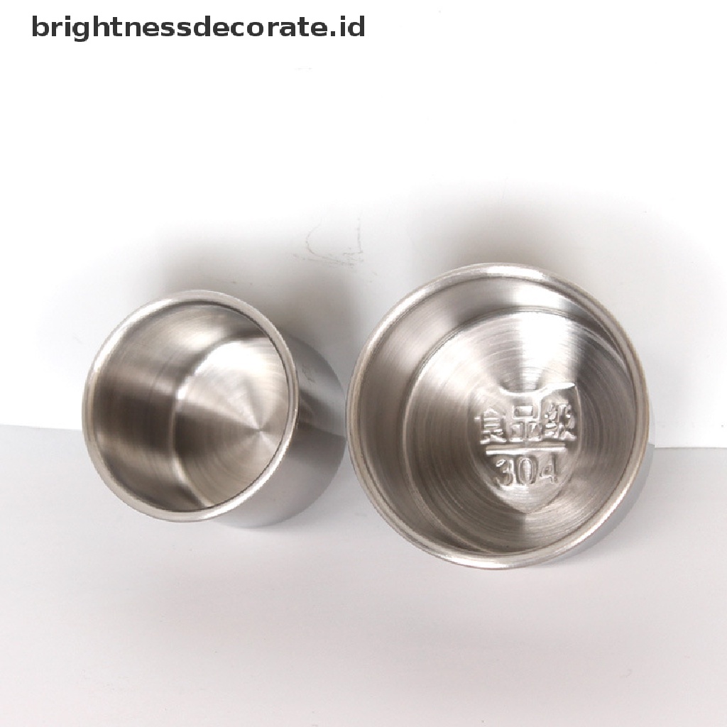 [Birth] 150ml/250ml/370ml Mug Bir Stainless Steel Kopi Teh Anggur Susu Cangkir Perlengkapan Minum [ID]