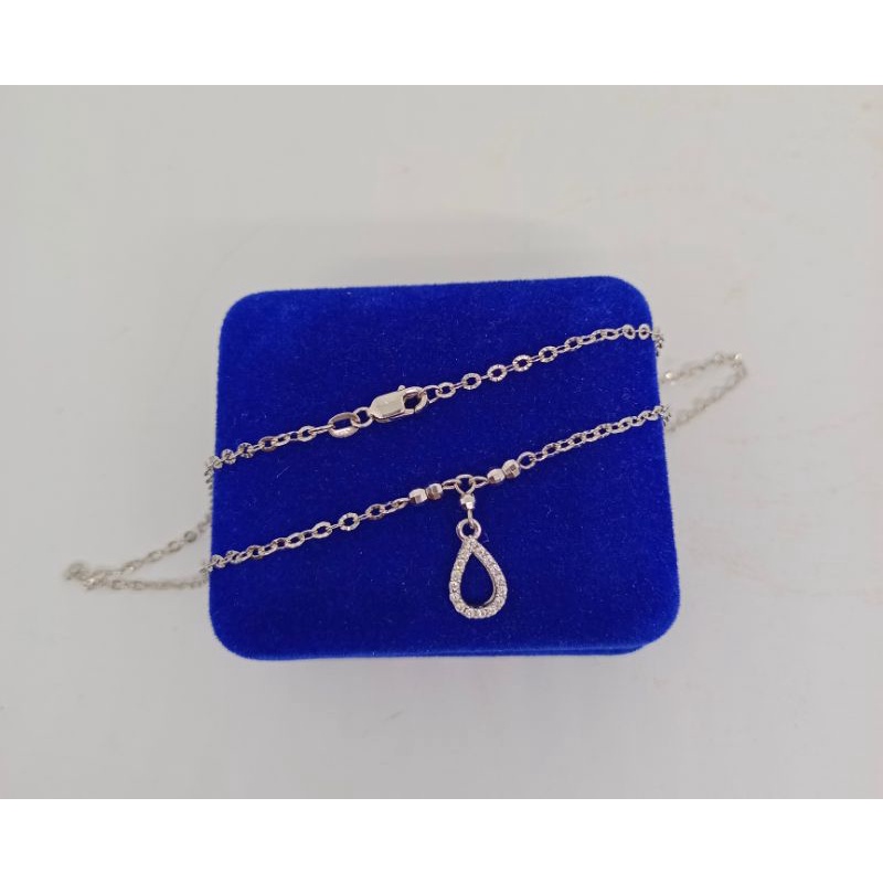 kalung koye anak rantai nori ukir gantungan tears mp/perak asli silver 925 lapis emas/perhiasan anak fashion terbaru