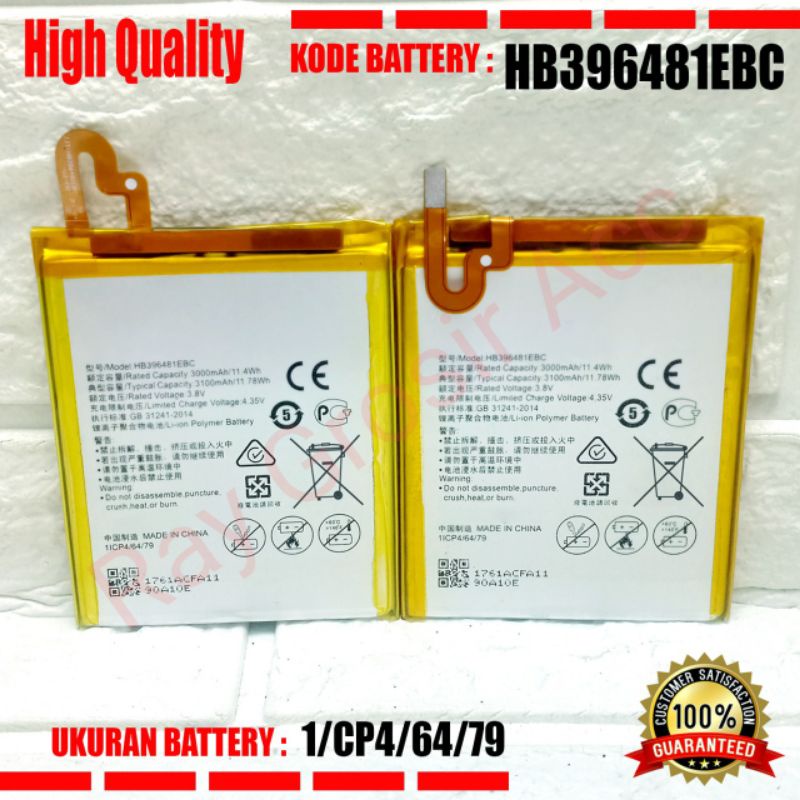 Baterai Original HUAWEI HONOR 5A HONOR 5X Y6 II L21 G7 Plus G8 Rio G8X GR5 HB396481EBC HB396481ECW