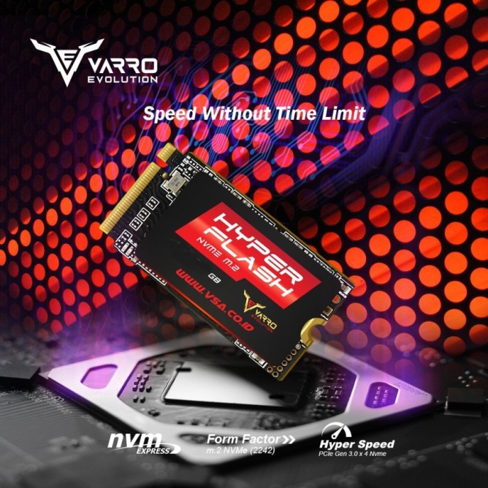 Ssd m.2 nvme varro evolution 256gb 2242 3d nand hyper flash - Pcie Pci-e 3.0 m2 m-key nvm 256g