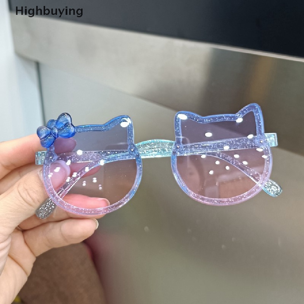 Hbid Musim Panas Anak Lucu Kitty Berbentuk Kacamata Perlindungan UV Kacamata Matahari Outdoor Eyewear Untuk Pesta Pantai Kegiatan Musim Panas Glory