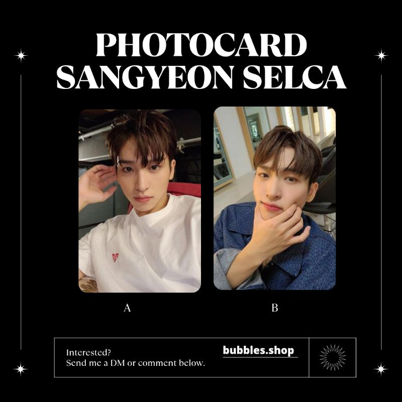 PHOTOCARD UNOFFICIAL SANGYEON THE BOYZ SELCA