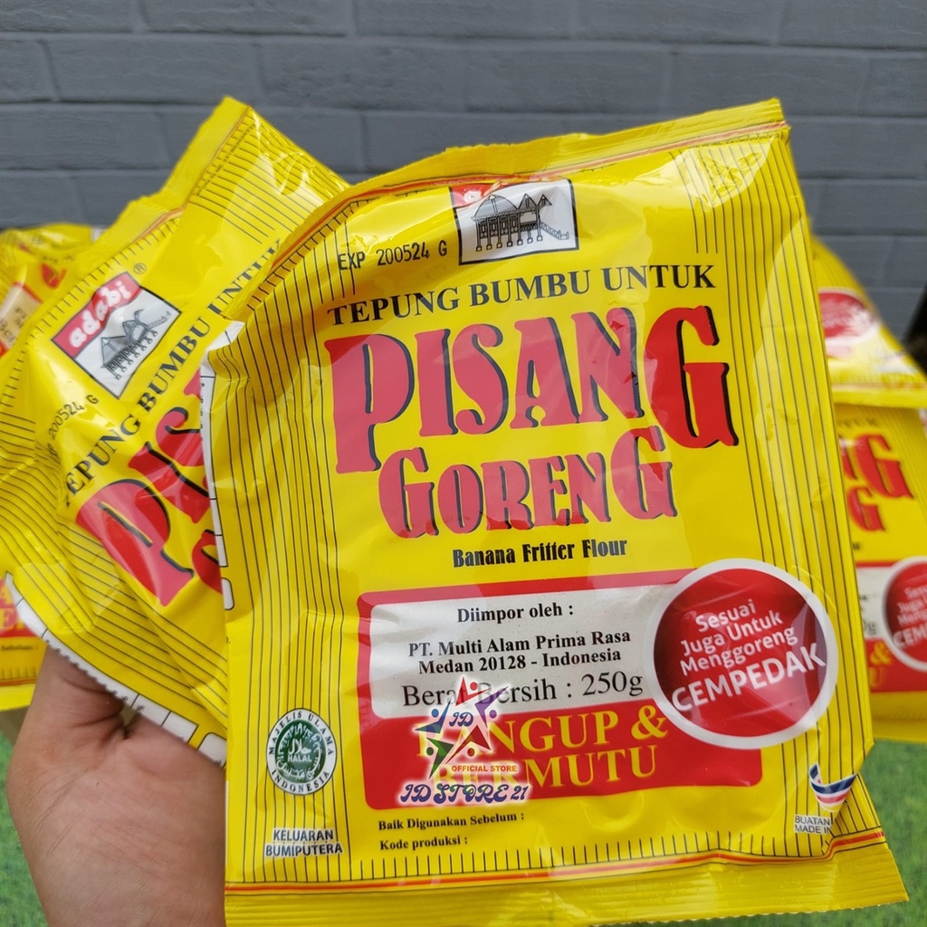 Tepung goreng pisang crispy Adabi 250 GR Halal / Tepung Pisang Goreng