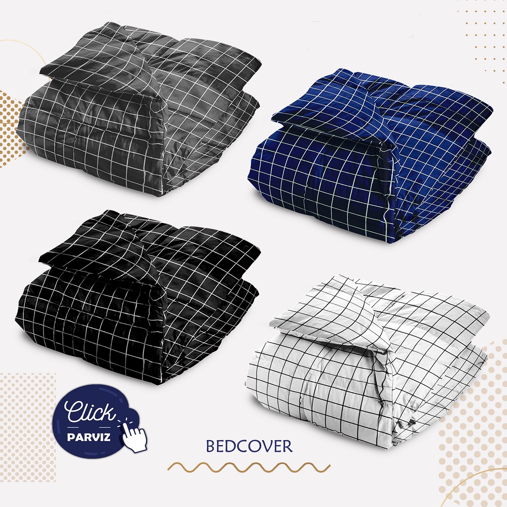 Bedcover only 180x220 double plain/polos Aesthetic