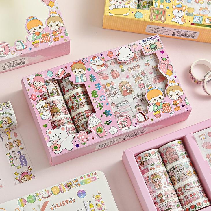 

Ready Stock Mocababy Stiker 1 Set Box Premium Karakter Lucu + Roll Stiker + Stiker Super Cute SF5**