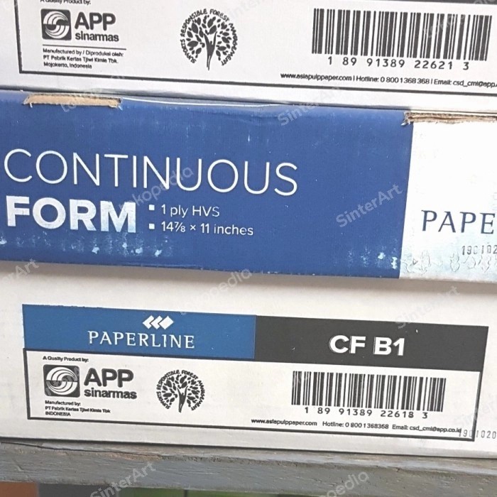 

@@@@] Paperline Continuous Form Kertas Komputer Besar 14 7/8 1 rangkap ply