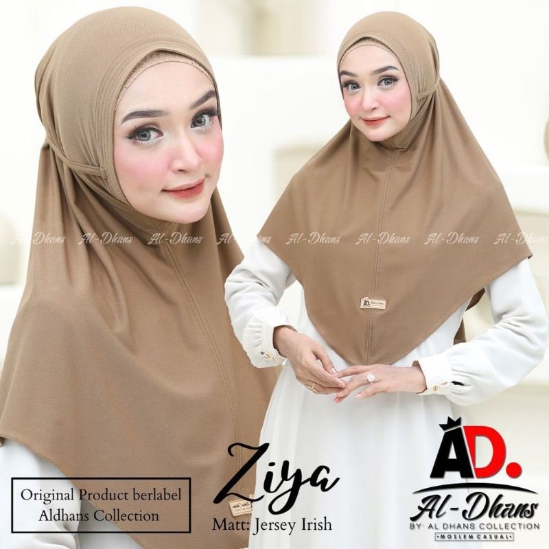 [Original Aldhans] ZIYA••Hijab bergo••instan Jersey Airis