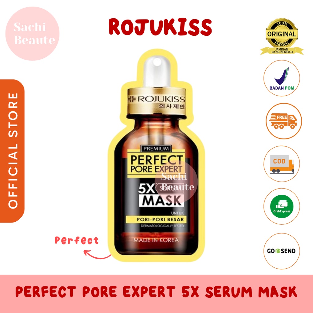 Rojukiss Perfect Pore Expert 5X Serum Mask Mengencangkan Pori yang Membesar Cerah