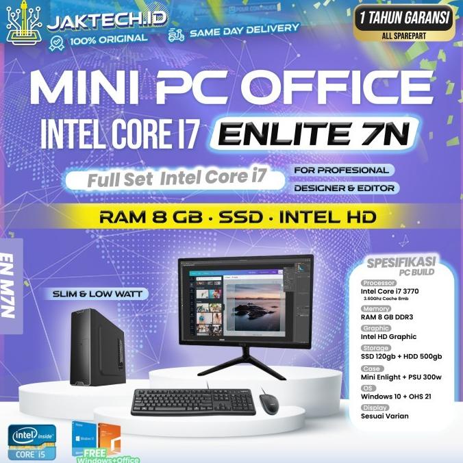 Mini PC Core i7 / Ram 16 GB / SSD / VGA GT1030 / Untuk Profesional