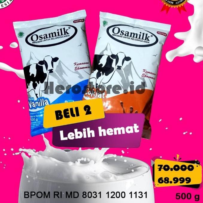 

Sale | KI3 | SUSU OSAMILK ORIGINAL 100% Penggemuk Badan & Penambah Nafsu Makan 500 g