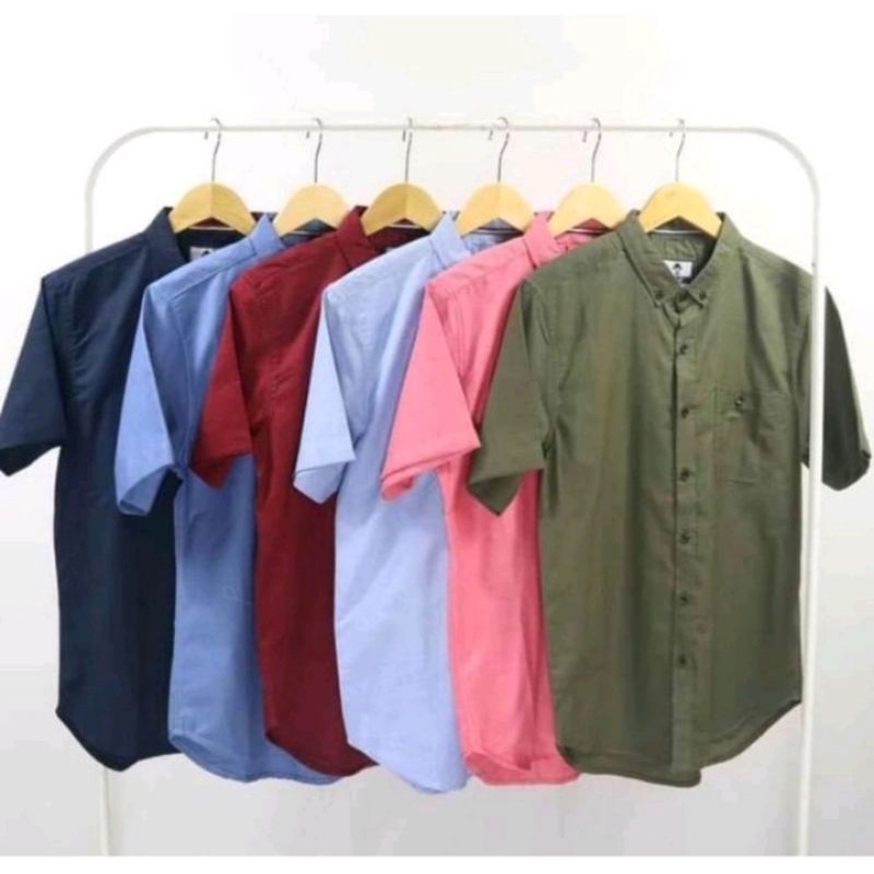 Kemeja Pria Seragam Kerja L XL XXL XXXL  Jumbo Polos Polosan