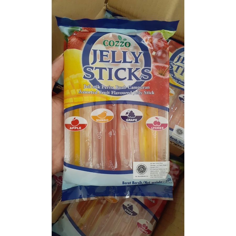 Cozzo Jelly Sticks Assorted 240 gr