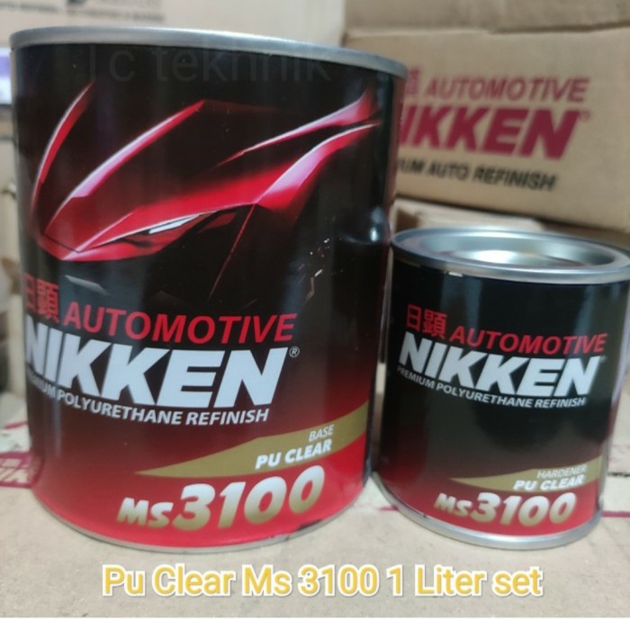 Ampl Nikken Pu Clear Ms 3100 1Liter Set / Clear Coat Nikken