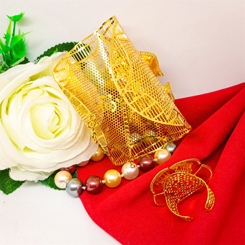 Gelang Tangan Xuping Gelang kendari Terbaru Dubai Perhiasan lapis Emas 24k Wanita Motif Bangle