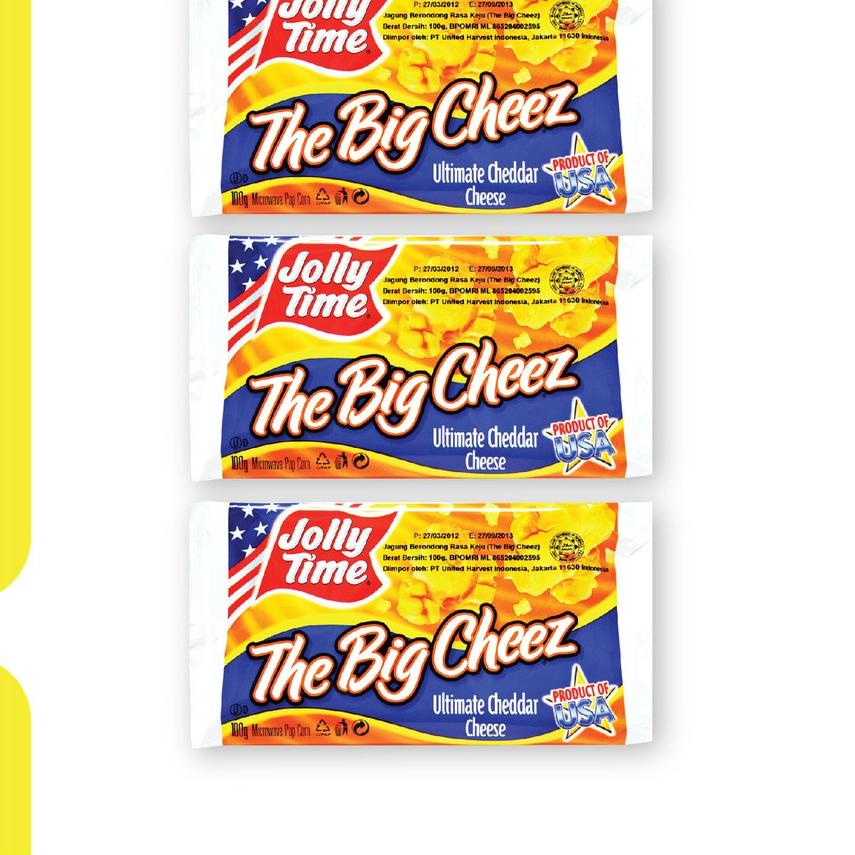 

Diskon [KF7] Jolly Time - Paket Cheez Mania (3TBC) - Mircowave Popcorn