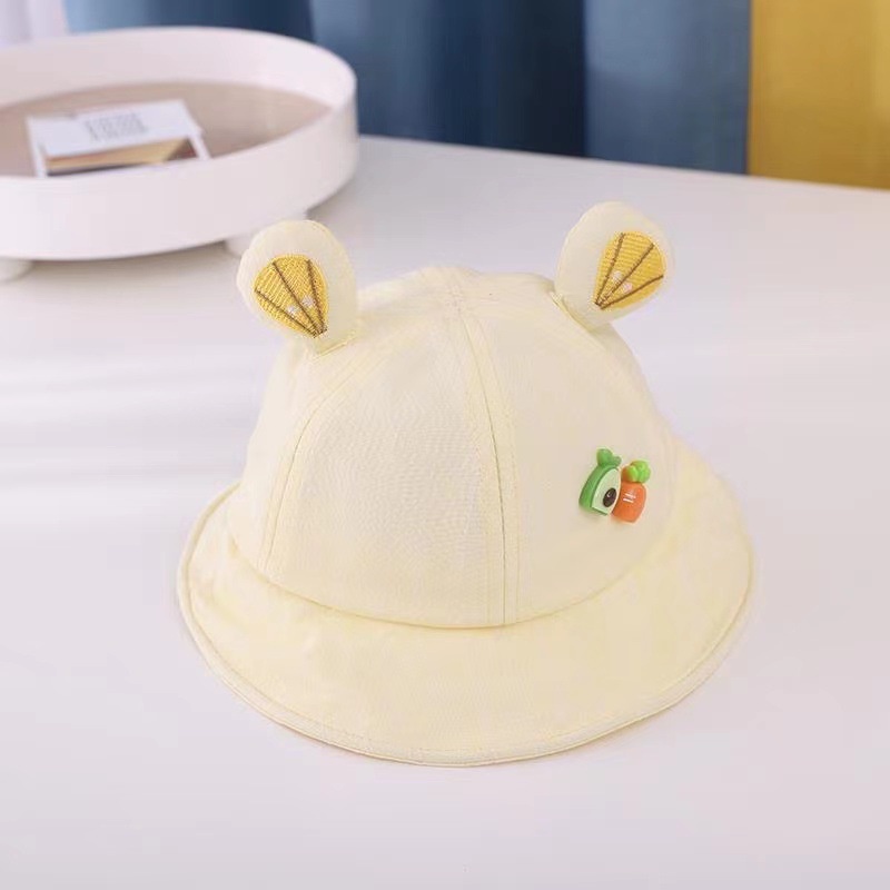 (Hello Girl)MZ29 Bucket Hat/Topi Anak Telinga Bundar Lucu Gaya Korea Import