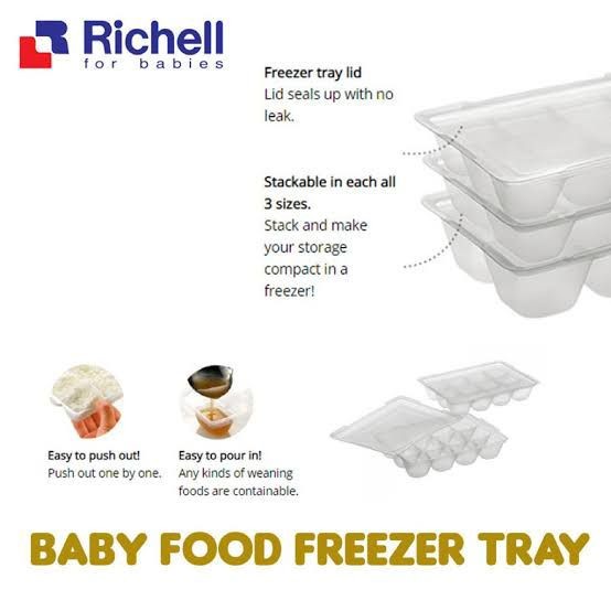 Richell Food Freezer Tray 25ml x 8 pcs(New)