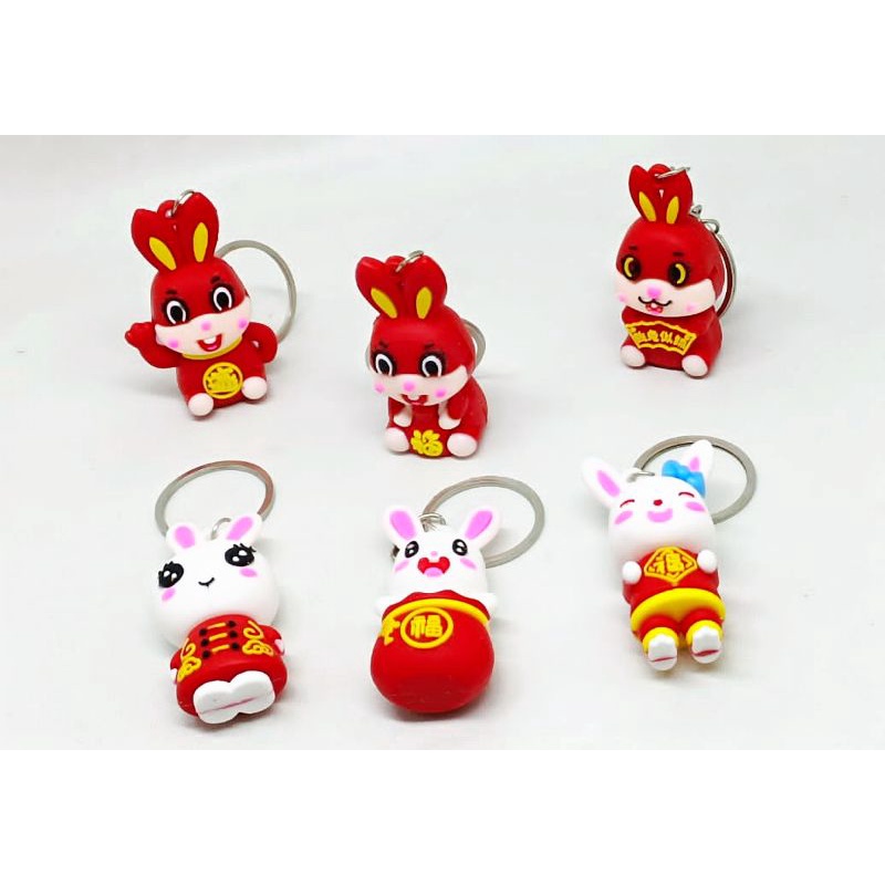 Year Of The Rabbit Key Chain Gantungan Tas Gantungan Kunci Kelinci