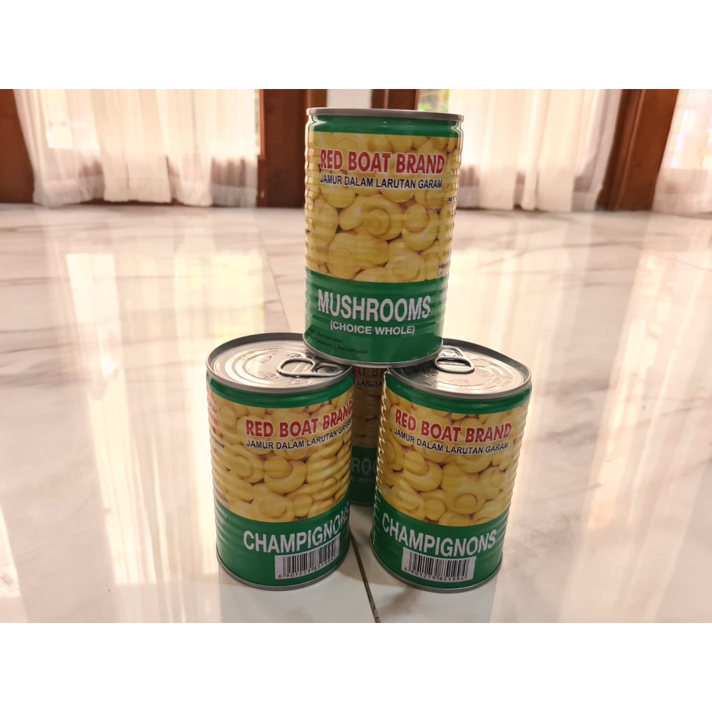 

jamur campignon kaleng / champignon mushroom choice whole - red boat brand